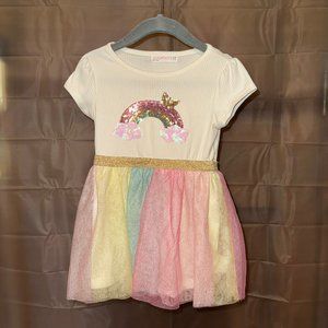 2T Young Hearts Rainbow Dress